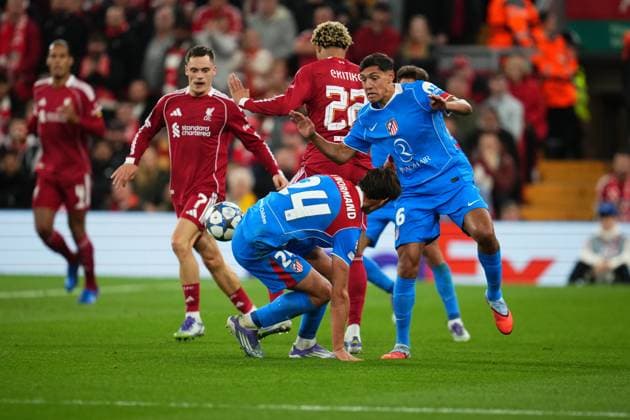 Liverpool, UK, Season 2025 2026, UEFA Champions League, Matchday 1, Liverpool FC v Atletico de Madrid, Anfield Road Stadium, 17 Sept 2025 Copyright: xBaguxBlancox xPressinx
