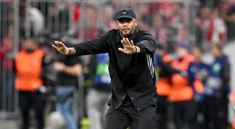 FUSSBALL CHAMPIONS LEAGUE SAISON 2025 2026 Vorrunde 1. Spieltag 17.09.2025 FC Bayern Muenchen - FC Chelsea London Trainer Vincent Kompany (FC Bayern Muenchen)