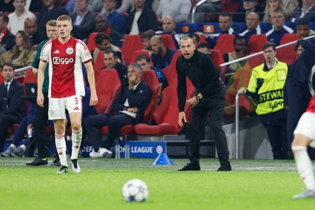 AMSTERDAM , 17-09-2025 , JohanCruyff Arena , season 2025 2026 , UEFA Champions League football , League phase Matchday 1 , match between Ajax and Inter Milan , picture shows Ajax trainer John Heitinga Ajax - Inter  x31067541x Copyright: