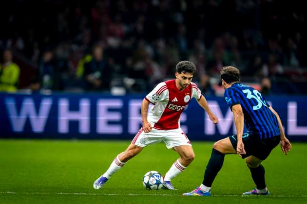 AFC Ajax Amsterdam forwarder Raul Moro during the match FOOTBALL - CHAMPIONS LEAGUE - AJAX vs MILAN at the Johan Cruijff ArenA for the Champions League - League phase - Matchday 1 season 2025-2026 in AMSTERDAM, Netherlands on 117 september 2025, (photo by Stefan Koop EYE4images DeFodi Images)