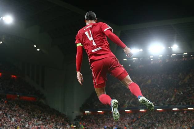 Virgil van Dijk of Liverpool celebrates scoring their sides third goal Liverpool v Atletico Madrid, UEFA Champions League, Group Stage, Football, Anfield, Liverpool, UK - 17 Sep 2025Liverpool Anfield United Kingdom EDITORIAL USE ONLY No use with unauthorised audio, video, data, fixture lists, club league logos or live services. Online in-match use limited to 120 images, no video emulation. No use in betting, games or single club league player publications.  Copyright: xPhilxOldham Shutterstockx 15481355cl