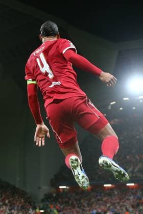 Virgil van Dijk of Liverpool celebrates scoring their sides third goal Liverpool v Atletico Madrid, UEFA Champions League, Group Stage, Football, Anfield, Liverpool, UK - 17 Sep 2025Liverpool Anfield United Kingdom EDITORIAL USE ONLY No use with unauthorised audio, video, data, fixture lists, club league logos or live services. Online in-match use limited to 120 images, no video emulation. No use in betting, games or single club league player publications.  Copyright: xPhilxOldham Shutterstockx 15481355cs