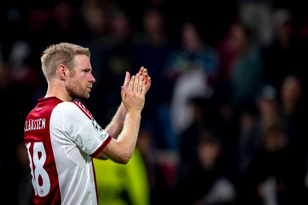 AFC Ajax Amsterdam midfielder Davy Klaassen during the match FOOTBALL - CHAMPIONS LEAGUE - AJAX vs MILAN at the Johan Cruijff ArenA for the Champions League - League phase - Matchday 1 season 2025-2026 in AMSTERDAM, Netherlands on 117 september 2025, (photo by Stefan Koop EYE4images DeFodi Images)