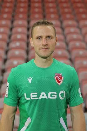 Marius Funk; FC Energie Cottbus; 3.Liga, Porträttermin 2025 2026 Fussball 3. Liga 2025 2026 Offizieller Portraitermin FC Energie Cottbus