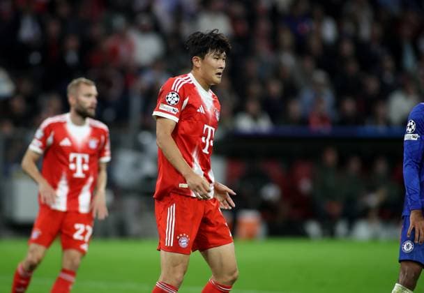 Fussball, Herren, Champions League, Saison 2025 2026, FC Bayern München - FC Chelsea, 1.Spieltag, Allianz Arena Min-jae Kim (FC Bayern München) Kopf, Oberkörper