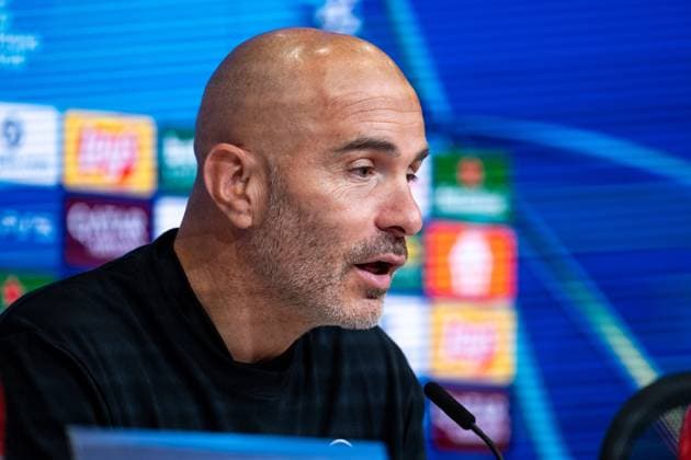 Enzo Maresca (FC Chelsea, Trainer) bei der Pressekonferenz, GER, FC Bayern Muenchen vs FC Chelsea FC, Fussball, UEFA Champions League, Ligaphase, 1. Spieltag, Saison 2025 2026, 17.09.2025 GER, FC Bayern Muenchen vs FC Chelsea FC, Fussball, UEFA Champions League, Ligaphase, 1. Spieltag, Spielzeit 2025 2026, 17.09.2025 Muenchen Copyright: xEibner-Pressefoto Memmlerx EP_MMR