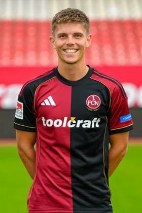 17.09.2025 - 1. FC Nürnberg FCN ( Club ) - 2. Fussball Bundesliga BL - Saison 2025 2026 - Fototermin Porträttermin Vorstellung Präsentation Pressetermin - - Einzelbild Einzelfoto Portrait Porträt Kopfbild - Finn Ole Becker (25, 1. FC Nürnberg FCN )