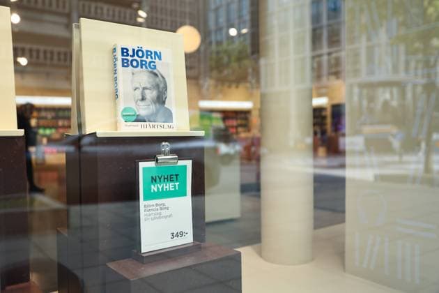 STOCKHOLM, SWEDEN 20250918 Tennis legend Björn Borg s autobiography. The book was photographed at Akademibokhandeln. STOCKHOLM SWEDEN x12150x