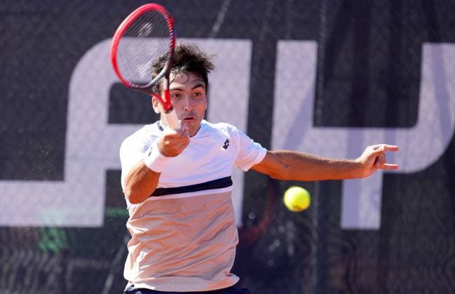 TENNIS - ATP, Tennis Herren Layjet Open BAD WALTERSDORF,AUSTRIA,18.SEP.25 - TENNIS - ATP Challenger Tour, Layjet Open. Image shows Roman Andres Burruchaga (ARG).  GEPAxpictures xMichaelxRiedler