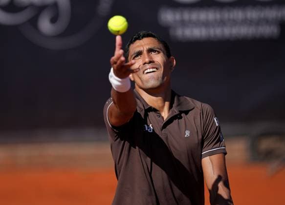 TENNIS - ATP, Tennis Herren Layjet Open BAD WALTERSDORF,AUSTRIA,18.SEP.25 - TENNIS - ATP Challenger Tour, Layjet Open. Image shows Thiago Monteiro (BRA).  GEPAxpictures xMichaelxRiedler