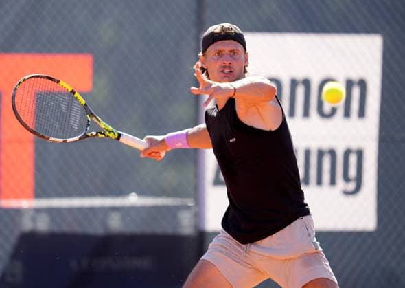 TENNIS - ATP, Tennis Herren Layjet Open BAD WALTERSDORF,AUSTRIA,18.SEP.25 - TENNIS - ATP Challenger Tour, Layjet Open. Image shows Hynek Barton (CZE).  GEPAxpictures xMichaelxRiedler