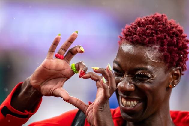 2025 World Athletics Championships, Japan National Stadium, Tokyo, Japan 18 9 2025 Women™s High Jump Qualification Guinea™s Fatoumata Balley Fatoumata Balley 18 9 2025  Copyright: x INPHO MorganxTreacyx 016A3891