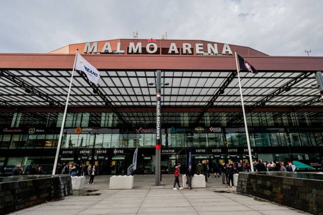 250918 Exteriör Malmö Arena inför ishockeymatchen i SHL mellan Malmö Redhawks och Leksand den 18 september 2025 i Malmö. Copyright: PETTERxARVIDSON BB250918PA008