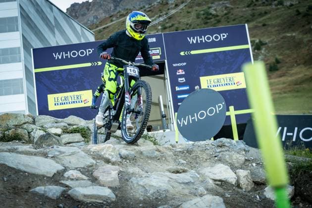 Whoop UCI Mountainbikeworldcup Downhill Lenzerheide HRASTNIK Monika AON RACING - TOURNE CAMPERVANSat Whoop UCI Mountainbikeworldcup Downhill Lenzerheide, 18.09.2025,in Lenzerheide,SUI Foto: Sebastian Sternemannat Whoop UCI Mountainbikeworldcup Downhill Lenzerheide, 18.09.2025,in Lenzerheide,SUI Foto: Sebastian Sternemann