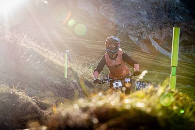 Whoop UCI Mountainbikeworldcup Downhill Lenzerheide FRENER Lina NORCO RACE DIVISIONat Whoop UCI Mountainbikeworldcup Downhill Lenzerheide, 18.09.2025,in Lenzerheide,SUI Foto: Sebastian Sternemannat Whoop UCI Mountainbikeworldcup Downhill Lenzerheide, 18.09.2025,in Lenzerheide,SUI Foto: Sebastian Sternemann