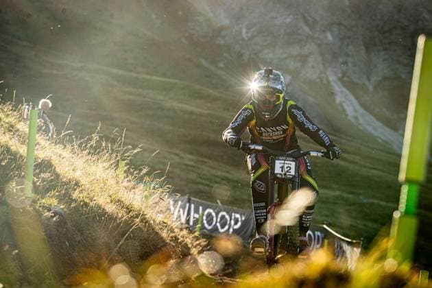 Whoop UCI Mountainbikeworldcup Downhill Lenzerheide CABIROU Marine CANYON CLLCTV FACTORY TEAMat Whoop UCI Mountainbikeworldcup Downhill Lenzerheide, 18.09.2025,in Lenzerheide,SUI Foto: Sebastian Sternemannat Whoop UCI Mountainbikeworldcup Downhill Lenzerheide, 18.09.2025,in Lenzerheide,SUI Foto: Sebastian Sternemann