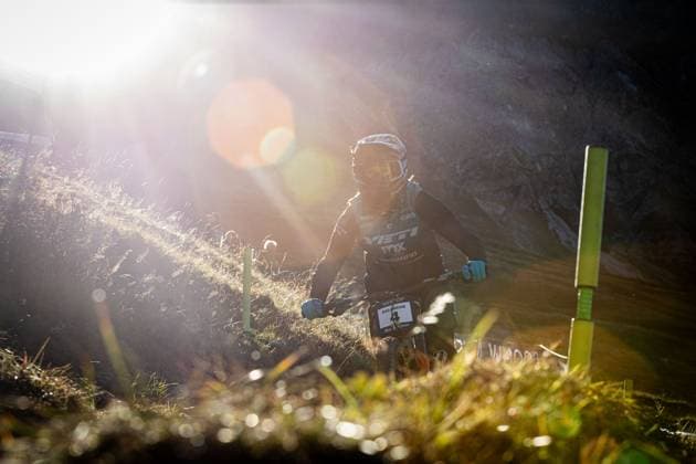 Whoop UCI Mountainbikeworldcup Downhill Lenzerheide BALANCHE Camille YETI FOX FACTORY RACE TEAMat Whoop UCI Mountainbikeworldcup Downhill Lenzerheide, 18.09.2025,in Lenzerheide,SUI Foto: Sebastian Sternemannat Whoop UCI Mountainbikeworldcup Downhill Lenzerheide, 18.09.2025,in Lenzerheide,SUI Foto: Sebastian Sternemann