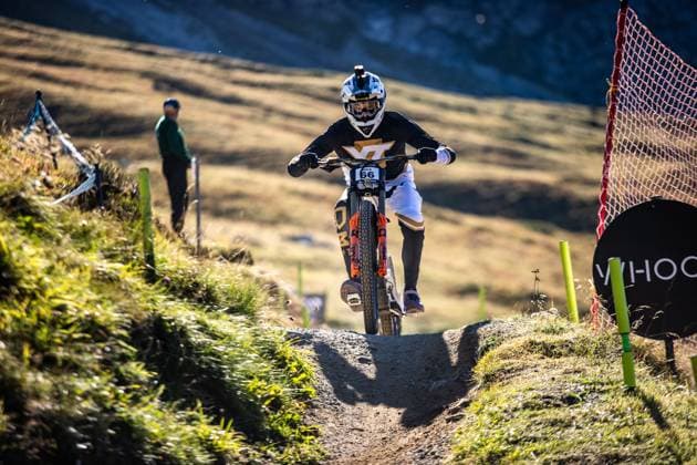 Whoop UCI Mountainbikeworldcup Downhill Lenzerheide KOLB Andreas YT MOBat Whoop UCI Mountainbikeworldcup Downhill Lenzerheide, 18.09.2025,in Lenzerheide,SUI Foto: Sebastian Sternemannat Whoop UCI Mountainbikeworldcup Downhill Lenzerheide, 18.09.2025,in Lenzerheide,SUI Foto: Sebastian Sternemann