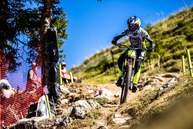 Whoop UCI Mountainbikeworldcup Downhill Lenzerheide GOLDSTONE Jackson * SANTA CRUZ SYNDICATEat Whoop UCI Mountainbikeworldcup Downhill Lenzerheide, 18.09.2025,in Lenzerheide,SUI Foto: Sebastian Sternemannat Whoop UCI Mountainbikeworldcup Downhill Lenzerheide, 18.09.2025,in Lenzerheide,SUI Foto: Sebastian Sternemann