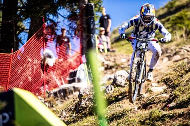Whoop UCI Mountainbikeworldcup Downhill Lenzerheide BRUNI Loic SPECIALIZED GRAVITYat Whoop UCI Mountainbikeworldcup Downhill Lenzerheide, 18.09.2025,in Lenzerheide,SUI Foto: Sebastian Sternemannat Whoop UCI Mountainbikeworldcup Downhill Lenzerheide, 18.09.2025,in Lenzerheide,SUI Foto: Sebastian Sternemann