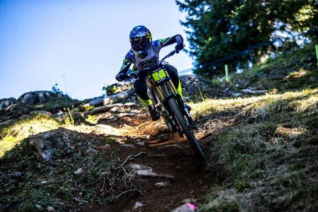 Whoop UCI Mountainbikeworldcup Downhill Lenzerheide GOLDSTONE Jackson * SANTA CRUZ SYNDICATEat Whoop UCI Mountainbikeworldcup Downhill Lenzerheide, 18.09.2025,in Lenzerheide,SUI Foto: Sebastian Sternemannat Whoop UCI Mountainbikeworldcup Downhill Lenzerheide, 18.09.2025,in Lenzerheide,SUI Foto: Sebastian Sternemann