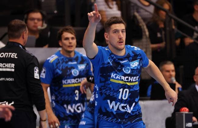 18.09.2025, Deutschland, Stuttgart, DAIKIN HBL Handball Bundesliga Saison 2025 2026, TVB Stuttgart vs. FRISCH AUF! Göppingen, Ivan Snajder (TVB)