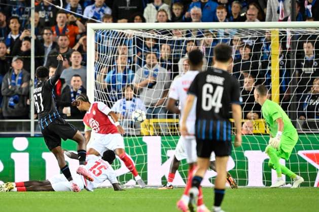 Club Brugge v Monaco - UEFA Champions League BRUGGE, BELGIUM - SEPTEMBER 18 : Diakhon Mamadou forward of Club Brugge scoring a goal during the UEFA Champions League 2025 26 League Phase MD1 match between Club Brugge and Monaco on September 18, 2025 in Brugge, Belgium, 18 09 2025 Brugge Belgium  Copyright: xNicoxVereeckenx