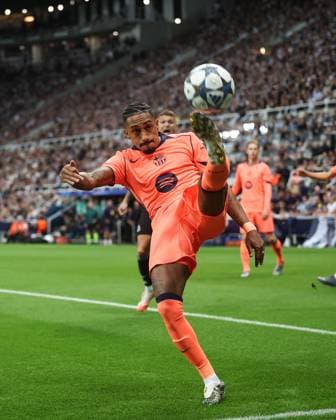 Newcastle United v Barcelona 18 September 2025, Newcastle - Champions League Football - Newcastle United v Barcelona. Raphinha of Barcelona (photo by Daniel Chesterton) Newcastle UK Copyright: xDanielxChestertonxOffside