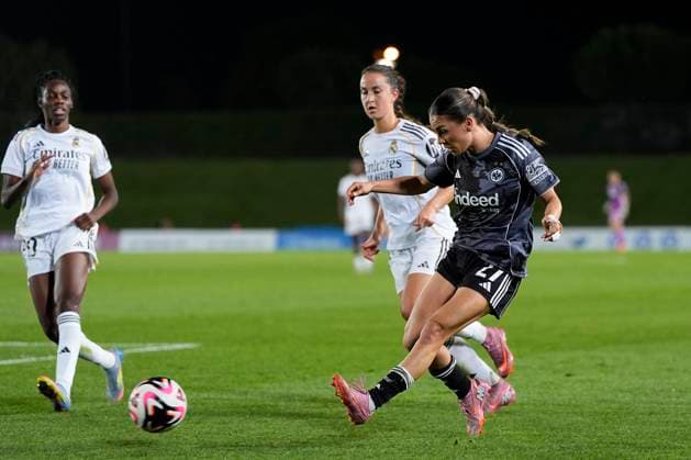 September 18, 2025, Valdebebas, Madrid, Spain: Ereleta Memeti of Eintracht Frankfurt in action during the UEFA Women s Champions League qualifier match between Real Madrid and Eintracht Frankfurt at Estadio Alfredo Di Stefano on September 18, 2025 in Madrid, Spain. Valdebebas Spain - ZUMAa181 20250918_zaa_a181_086 Copyright: xOscarxJ.xBarrosox