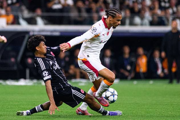 FRANKFURT, GERMANY - 18 SEPTEMBER, 2025: Leroy Sane - The match UEFA Champions League Eintracht Frankfurt v Galatasaray A.S. at Deutsche Bank Park.  Copyright: xVitaliixKliuievx