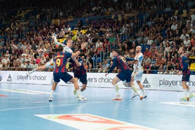 FC Barcelona, Barca v SC Magdeburg - EHF Champions League GISLI KRISTJANSSON of SC Magdeburg plays during the EHF Champions League Group Phase 2025 2026 between FC Barcelona and SC Magdeburg at Palau Blaugrana in Barcelona, Spain, on September 18, 2025. Barcelona Spain  Copyright: xRubenxDexLaxRosax originalFilename:delarosa-ehfchamp250918_npkrv.jpg