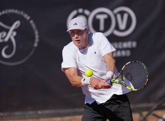 TENNIS - ATP, Tennis Herren Layjet Open BAD WALTERSDORF,AUSTRIA,19.SEP.25 - TENNIS - ATP Challenger Tour, Layjet Open. Image shows Jan Choinski (GBR).  GEPAxpictures xMichaelxRiedler