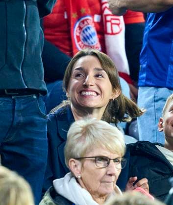 Lena Wurzenberger, girlfriend of Julian Nagelsmann, coach DFB, in the League Phase Matchday 1 match FC BAYERN MUENCHEN - CHELSEA FC of football UEFA Champions League 2025 26 in Allianz Arena Munich, Sept 17, 2025 , FCB, München
