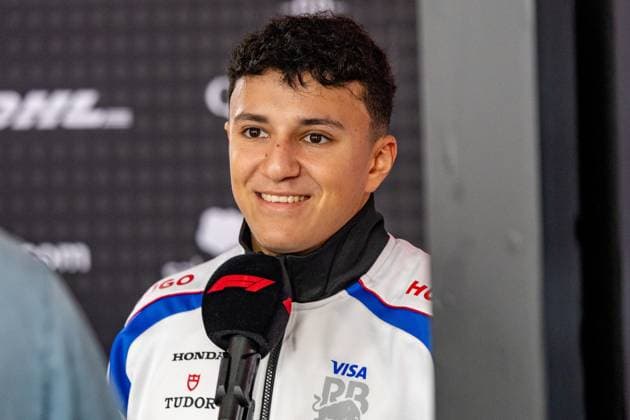 Formel 1 GP Baku Azerbaijan. Donnerstag 18.09.2025 Isack Hadjar, 6, Visa Cash App RB Formula One Team in der Pressekonferenz; Formel 1 GP Baku Azerbaijan. Donnerstag 18.09.2025 Copyright: xBEAUTIFULxSPORTS Erlhofx