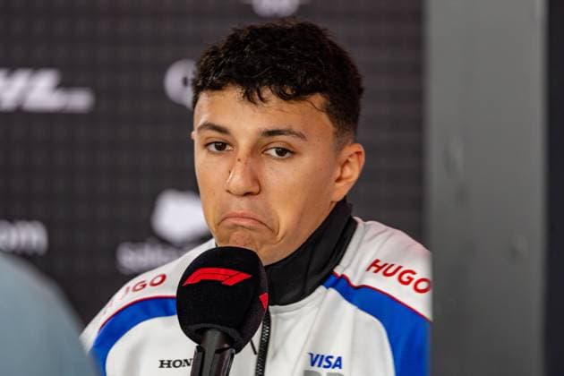 Formel 1 GP Baku Azerbaijan. Donnerstag 18.09.2025 Isack Hadjar, 6, Visa Cash App RB Formula One Team in der Pressekonferenz; Formel 1 GP Baku Azerbaijan. Donnerstag 18.09.2025 Copyright: xBEAUTIFULxSPORTS Erlhofx