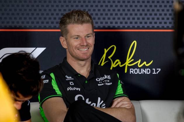 Formel 1 GP Baku Azerbaijan. Donnerstag 18.09.2025 Nico Hülkenberg 27, Stake F1 Team Kick Sauber in der Pressekonferenz; Formel 1 GP Baku Azerbaijan. Donnerstag 18.09.2025 Copyright: xBEAUTIFULxSPORTS Erlhofx