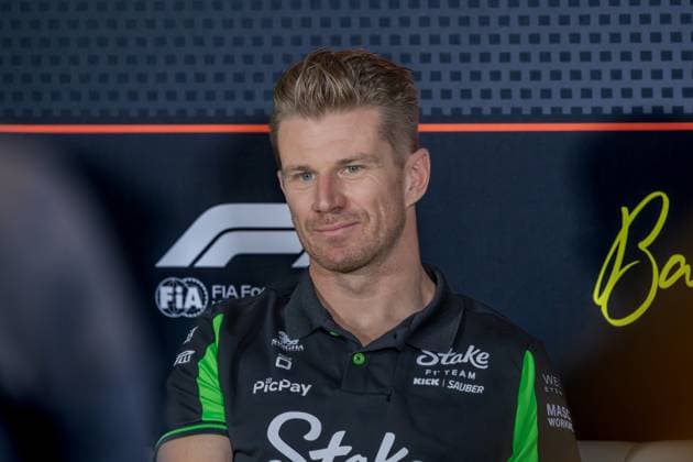 Formel 1 GP Baku Azerbaijan. Donnerstag 18.09.2025 Nico Hülkenberg 27, Stake F1 Team Kick Sauber in der Pressekonferenz; Formel 1 GP Baku Azerbaijan. Donnerstag 18.09.2025 Copyright: xBEAUTIFULxSPORTS Erlhofx