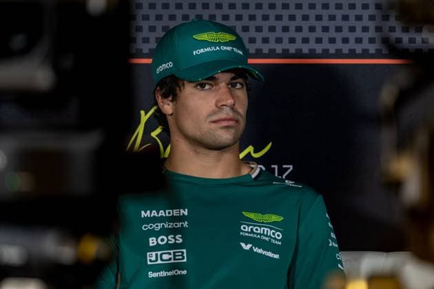 Formel 1 GP Baku Azerbaijan. Donnerstag 18.09.2025 Lance Stroll 18, Aston Martin Aramco F1 Team in der Pressekonferenz; Formel 1 GP Baku Azerbaijan. Donnerstag 18.09.2025 Copyright: xBEAUTIFULxSPORTS Erlhofx