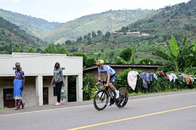 Belgian Remco Evenepoel pictured during a training sessionahead of the cycling road World Championship, WM, Weltmeisterschaft in Kigali, Rwanda, Friday 19 September 2025. The road world championships are taking place from 21 to 28 September. DIRKxWAEM  x134708352x