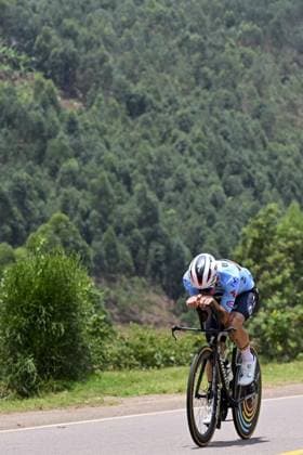 Belgian Ilan Van Wilder pictured during a training session ahead of the cycling road World Championship, WM, Weltmeisterschaft in Kigali, Rwanda, Friday 19 September 2025. The road world championships are taking place from 21 to 28 September. DIRKxWAEM  x134709232x