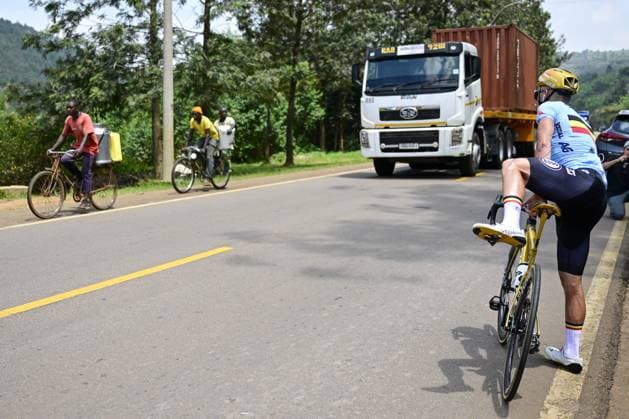 Belgian Remco Evenepoel pictured during a training sessionahead of the cycling road World Championship, WM, Weltmeisterschaft in Kigali, Rwanda, Friday 19 September 2025. The road world championships are taking place from 21 to 28 September. DIRKxWAEM  x134710272x
