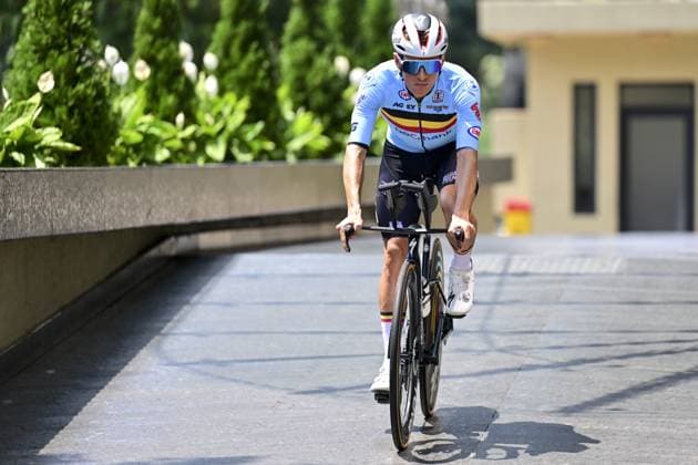 Belgian Ilan Van Wilder pictured during a training session ahead of the cycling road World Championship, WM, Weltmeisterschaft in Kigali, Rwanda, Friday 19 September 2025. The road world championships are taking place from 21 to 28 September. DIRKxWAEM  x134710275x