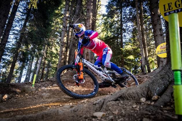 Whoop UCI Mountainbikeworldcup Downhill Lenzerheide MAES Martin ORBEA FMD RACINGat Whoop UCI Mountainbikeworldcup Downhill Lenzerheide, 19.09.2025,in Lenzerheide,SUI Foto: Sebastian Sternemannat Whoop UCI Mountainbikeworldcup Downhill Lenzerheide, 19.09.2025,in Lenzerheide,SUI Foto: Sebastian Sternemann