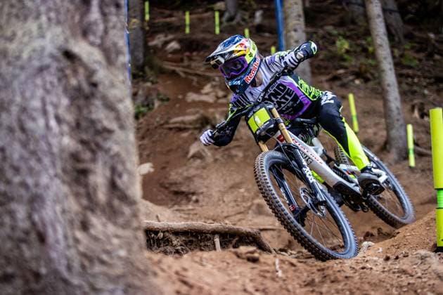 Whoop UCI Mountainbikeworldcup Downhill Lenzerheide GOLDSTONE Jackson * SANTA CRUZ SYNDICATEat Whoop UCI Mountainbikeworldcup Downhill Lenzerheide, 19.09.2025,in Lenzerheide,SUI Foto: Sebastian Sternemannat Whoop UCI Mountainbikeworldcup Downhill Lenzerheide, 19.09.2025,in Lenzerheide,SUI Foto: Sebastian Sternemann