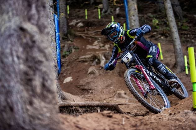 Whoop UCI Mountainbikeworldcup Downhill Lenzerheide BROSNAN Troy CANYON CLLCTV FACTORY TEAMat Whoop UCI Mountainbikeworldcup Downhill Lenzerheide, 19.09.2025,in Lenzerheide,SUI Foto: Sebastian Sternemannat Whoop UCI Mountainbikeworldcup Downhill Lenzerheide, 19.09.2025,in Lenzerheide,SUI Foto: Sebastian Sternemann
