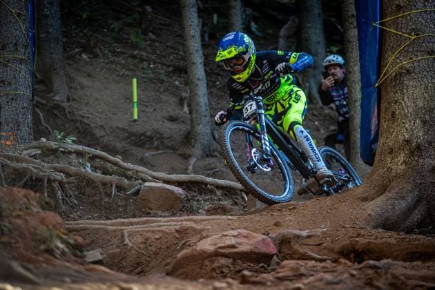 Whoop UCI Mountainbikeworldcup Downhill Lenzerheide NISBET Stan at Whoop UCI Mountainbikeworldcup Downhill Lenzerheide, 19.09.2025,in Lenzerheide,SUI Foto: Sebastian Sternemannat Whoop UCI Mountainbikeworldcup Downhill Lenzerheide, 19.09.2025,in Lenzerheide,SUI Foto: Sebastian Sternemann
