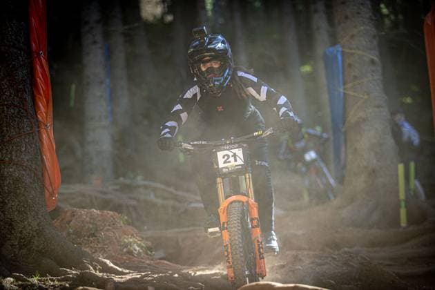 Whoop UCI Mountainbikeworldcup Downhill Lenzerheide BEGLEY-TRACEY Layla at Whoop UCI Mountainbikeworldcup Downhill Lenzerheide, 19.09.2025,in Lenzerheide,SUI Foto: Sebastian Sternemannat Whoop UCI Mountainbikeworldcup Downhill Lenzerheide, 19.09.2025,in Lenzerheide,SUI Foto: Sebastian Sternemann