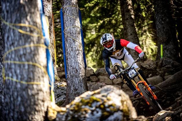 Whoop UCI Mountainbikeworldcup Downhill Lenzerheide KOLB Andreas YT MOBat Whoop UCI Mountainbikeworldcup Downhill Lenzerheide, 19.09.2025,in Lenzerheide,SUI Foto: Sebastian Sternemannat Whoop UCI Mountainbikeworldcup Downhill Lenzerheide, 19.09.2025,in Lenzerheide,SUI Foto: Sebastian Sternemann