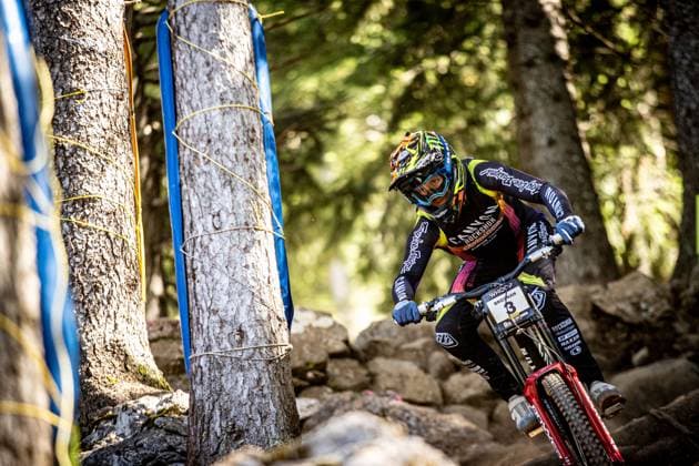 Whoop UCI Mountainbikeworldcup Downhill Lenzerheide BROSNAN Troy CANYON CLLCTV FACTORY TEAMat Whoop UCI Mountainbikeworldcup Downhill Lenzerheide, 19.09.2025,in Lenzerheide,SUI Foto: Sebastian Sternemannat Whoop UCI Mountainbikeworldcup Downhill Lenzerheide, 19.09.2025,in Lenzerheide,SUI Foto: Sebastian Sternemann