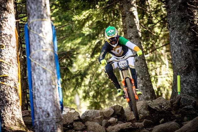 Whoop UCI Mountainbikeworldcup Downhill Lenzerheide O CALLAGHAN Oisin * YT MOBat Whoop UCI Mountainbikeworldcup Downhill Lenzerheide, 19.09.2025,in Lenzerheide,SUI Foto: Sebastian Sternemannat Whoop UCI Mountainbikeworldcup Downhill Lenzerheide, 19.09.2025,in Lenzerheide,SUI Foto: Sebastian Sternemann